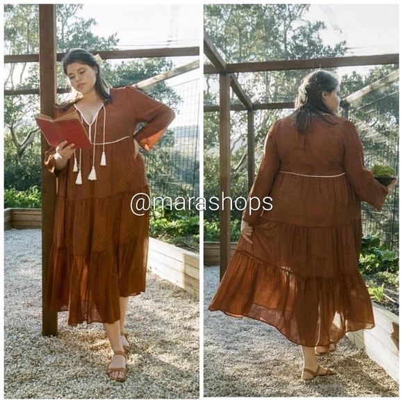 Christy Dawn The Paloma Dress Extended Pumpkin Paisle - Picture 1 of 6